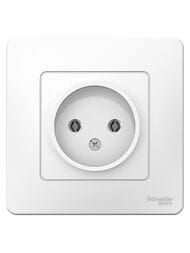 Розетка Systeme Electric BLANCA скрытой установки без заземл. без шторок 16А 250В белый BLNRS000011
