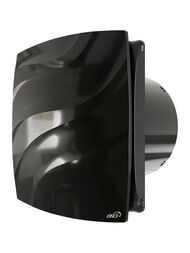Вентилятор ERA WAVE D100 накладной, 100 м3/ч, 25 дБ, обр. клапан, черный, WAVE 100C Black classic