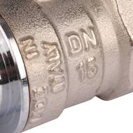 Кран шаровый STOUT 3/4"ВВ с накидной гайкой, прямой, бабочка, SVB-0009-000020