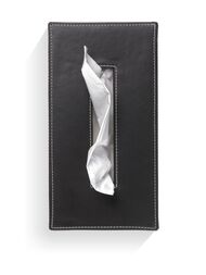 Салфетница Decor Walther KB 40 имитация кожи, цвет: черный 0839960
