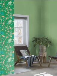 Обои виниловые на флизелине Rasch Natural Colors (0,53х10,05) зеленые 537918 (рул.)