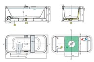 ����� Novellini Divina F 1800�800 �����, �/����., ���������, �����������, ������� DI21808C2-U1U