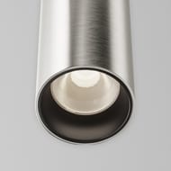 Трековый подвесной светильник Maytoni Focus LED (Фокус ЛЭД) TR157-1-12W4K-PT Flarity 4000K 12Вт 36°, IP20, платина