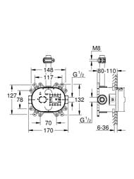 ������������ ���� Grohe Rainshower 360 26264001 ��� �������� ���� � �����������