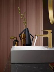 Смеситель Hansgrohe Metropol 32507140  для умывальника, с донным клапаном, 110мм, шлиф бронза