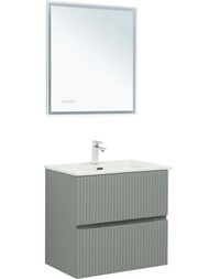 Тумба для раковины Aquanet Джейн 70 (700х455х637) подвесная, 2 ящика, цвет: мисти грин 335433