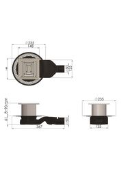 ���� ������� BERGES PLATZ Uno 150�150, ���.����, ������� ������ S-����� D50 H60, 090170