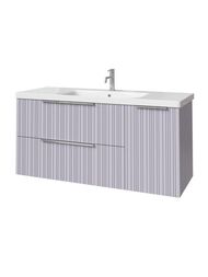 Тумба под раковину Caprigo RAIN 120 (1166х446х550) подвесная, 2 ящ, 1 дверь, Стилл 36517R-SF028