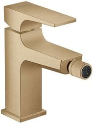 Смеситель Hansgrohe Metropol 32520140 для биде, сливной клапан, шлифованная бронза