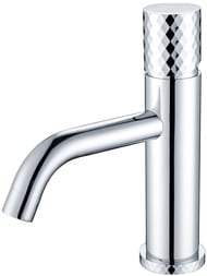 Смеситель Boheme Stick 121-CRCR для раковины, на 1 отверстие, однозахватный, ручка diamond, хром — миниатюра 1
