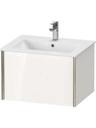 Тумба подвесная Duravit XViu 610х400х480 1 ящик, белый глянец/шампань XV40250B122 — миниатюра 1