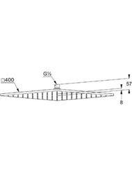 ������� ��� KLUDI A-QA DN15 ���������� 400�400��, ������, �����/���� 6444091-00