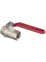 Кран шаровый Oventrop Optibal 3/4"ВВ DN-20 полнопроходной, 16 бар, никелированная латунь, 1076006