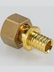 Соединитель VALTEC аксиальный, 16х1/2"В, с накидной гайкой, латунь CW614N, VTm.422.G.001604
