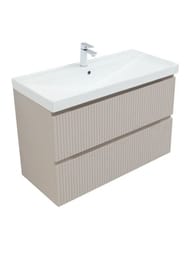 Тумба для раковины Aquanet Джейн 90 (900х455х637) подвесная, 2 ящика, цвет: бежевый 343978