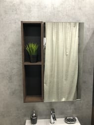 Зеркало-шкаф COMFORTY Франкфурт-60 (600х800х145) подвесной, дуб шоколадно-коричневый 00004150528