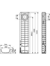 ����� ����������� DN 200 Gidrolica Standart (1000�246�100) 8,9 �/���  821