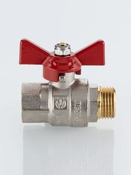 Кран шаровый VALTEC BASE-ГОСТ полнопроходной с рукояткой-бабочкой DN20 PN40 3/4" ВН VT.218S.N.05