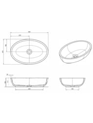 �������� Knief Oval Shape (550�370�130) ���������, ����: 02 Deepsky blue, 0700-070-02