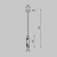 ��������� ���������� Medium ������� 300�� Maytoni Flarity (�������) TRA158C-D1-PT �������, IP20