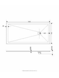 Душевой поддон RGW ST-0157G (700х1500х25) прямоугольный, иск. камень, графит 16152715-02
