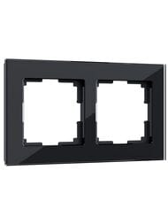 Рамка Werkel на 2 поста Favorit (черный,стекло) W0021108