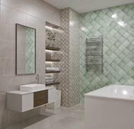 Плитка настенная AZORI Mate Green (150х150) моноколор, зеленая (кв.м.)