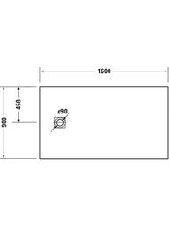 ������� ������ Duravit Sustano 1600�900��, �������� ������� 720285620000000