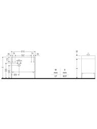 ����� ��������� Duravit XViu 810�594�480 ��� ���� �����, 2 �����, ����� ������/������� XV44860B122
