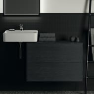 Тумба под раковину Ideal Standard CONCA (800x505x550) 2 ящика, дымный дуб, со столешницей T4322Y4