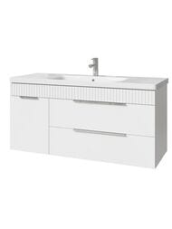 Тумба под раковину Caprigo MONBAR 120 (1164х446х550) подвесной, 2 ящика, 1 дверь, Бланж 36317L-SF027