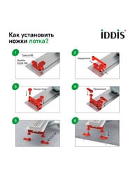 Душевой лоток IDDIS Perfex 975B7SB00DZ 700мм, с сифоном, комбинир. затвор, двухсторон.решетка, хром — изображение 12