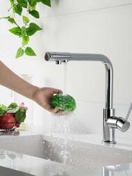 Смеситель для кухни Aquatek Европа AQ1386CR однозахв., излив 338мм, с каналом д/фильтров. воды, хром — миниатюра 4