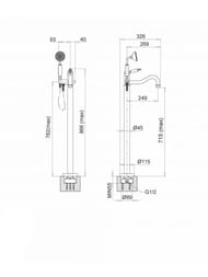 ��������� ��� �����/���� Migliore OXFORD ��������� h91 ��, ����� �����, ������ ML.OXF-6360.BI.BR