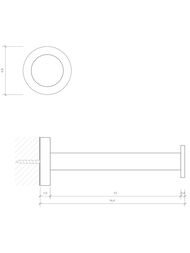 Держатель запасного рулона туалетной бумаги Decor Walther BA ERH цвет: хром 0530300