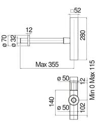 Сифон NOBILI для умывальника, без выпуска, G1 1/4" х 32, хром AV00102/3CR
