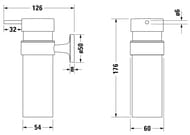 ������� ��� ������� ���� DURAVIT Starck T ���������, ������ �������, ����: ���� 0099351000