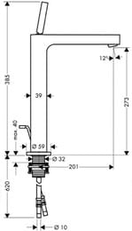 ��������� Axor Citterio 39020 ��� ����������� �������������, ������ ������, ����