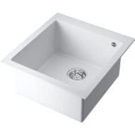 Мойка Omoikiri BOSEN 47-WH (470х500х220) врезная, тетогранит, белый 4993589