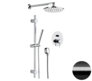Душевая система Remer X Style X09S01OСFP, черный брашированный хром