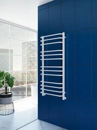 GROTA ECO FORTE Полотенцесушитель "Лесенка" 530x1200 крашеный белый, диаг./ниж. подкл. D-1/2"