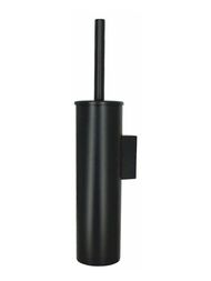Ерш для унитаза WasserKRAFT K-1087BLACK настенный, с колбой, черный матовый