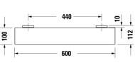 ������� DURAVIT Karree 60 ��, ����: ����/������� ������ 0099501000