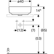 �������� Geberit VariForm (400�400) ���������, ��� �������� 500.768.01.2