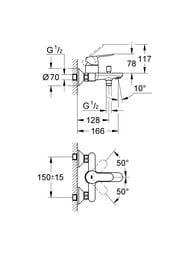 ����� ���������� GROHE Start Edge ��� ��������, �����/����, ���. ��������, ���� 120210