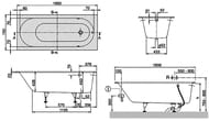 ����� ���������� Villeroy & Boch OBERON (1600�750) � �������, ����� UBQ160OBE2V-01