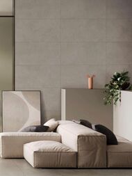 Керамогранитная плитка VITRA MicroCement Светло-серый (600х1200) серая K947891R0001VTSP (кв.м.) — изображение 2