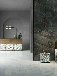 Керамогранитная плитка Vitra CityMarble Калакатта Блэк (600х1200) черная K951845LPR01 (кв.м.) — изображение 2