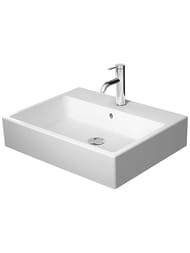 Раковина Duravit Vero Air 600х470 шлифованная, 1 отверстие под смеситель, с переливом 2352600000