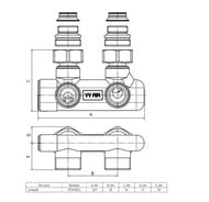 ���� ������� ������������ Uni-Fitt 3/4"�3/4"�� ���������� �������, �������, �������� 197N3011